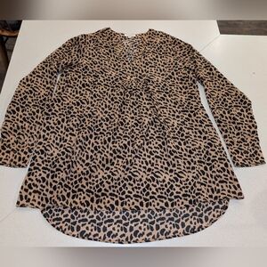 Leopard Print Tunic Top